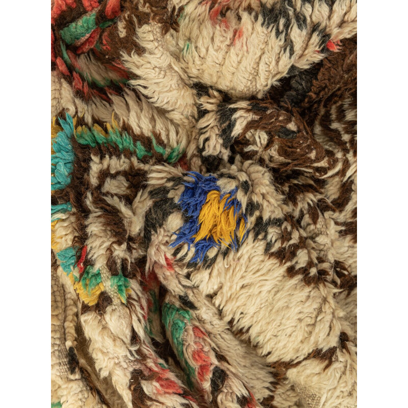Vintage wool Azilal berber rug, Morocco