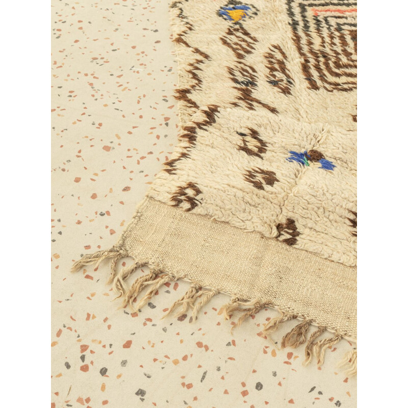Vintage wool Azilal berber rug, Morocco