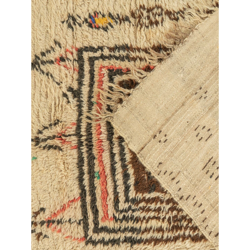 Vintage wool Azilal berber rug, Morocco