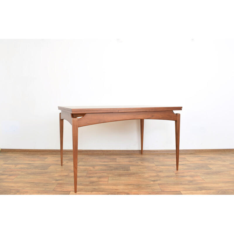 Mid-century German teak & walnut extendable dining table by Hohnert, 1960s