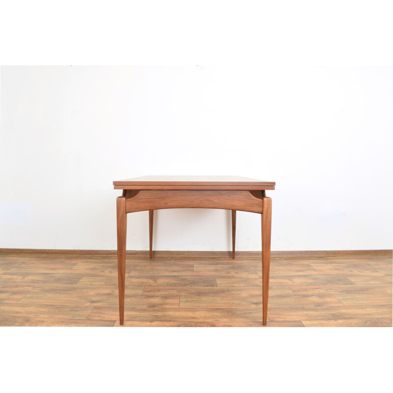 Mid-century German teak & walnut extendable dining table by Hohnert, 1960s