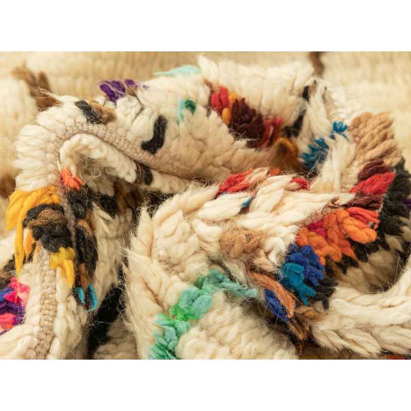 Tapis berbère vintage azilal en laine, Maroc