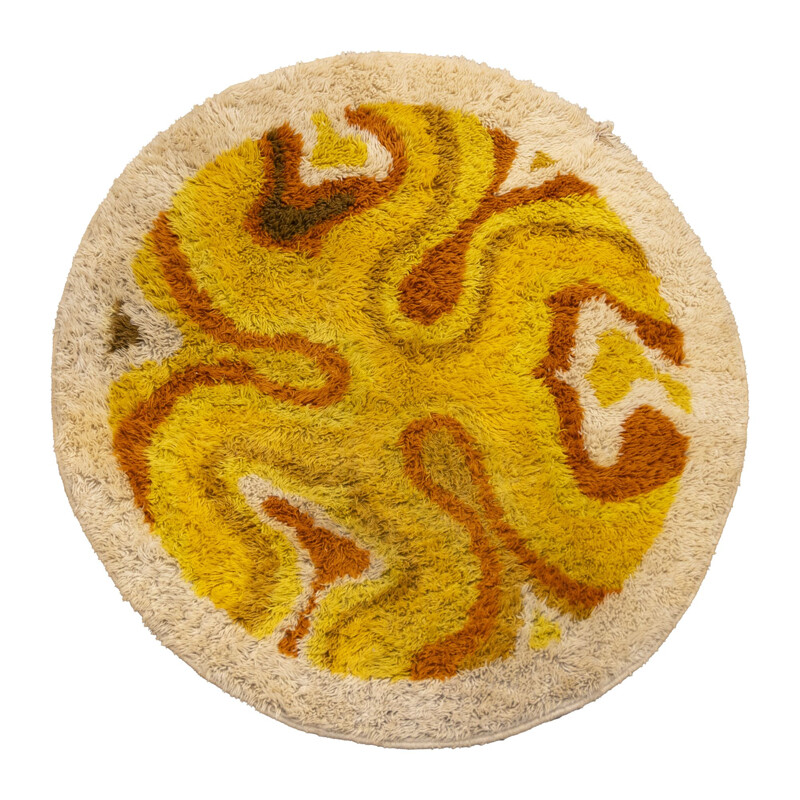 Desso Vintage-Teppich "Amoebe" gelb