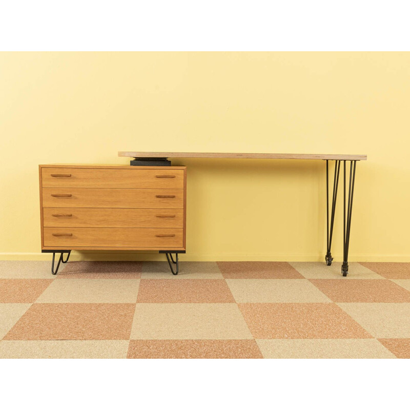 Vintage oak desk with four drawers by Kai Kristiansen, Denmark 1960