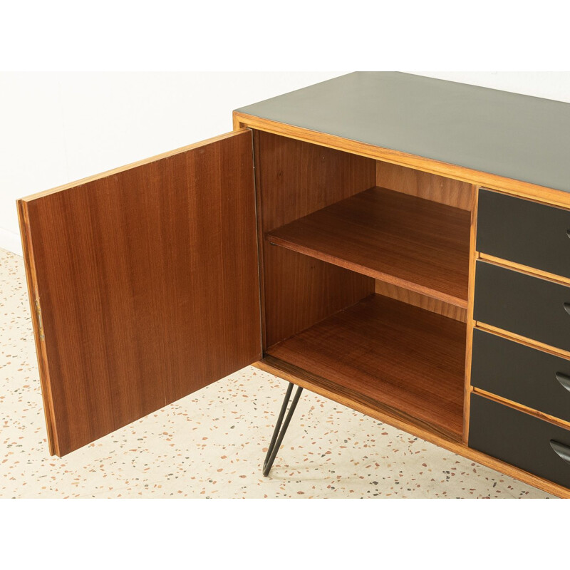 Vintage walnut sideboard with three doors, Germany 1960s