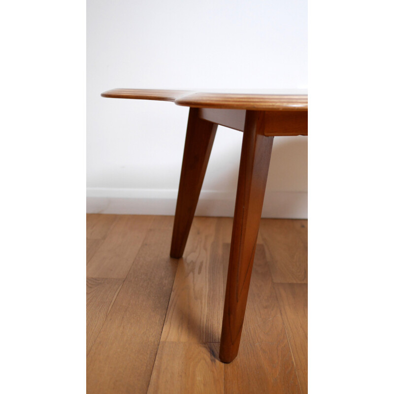 Morris "Cloud" coffee table in walnut and birch, Neil MORRIS - 1940s