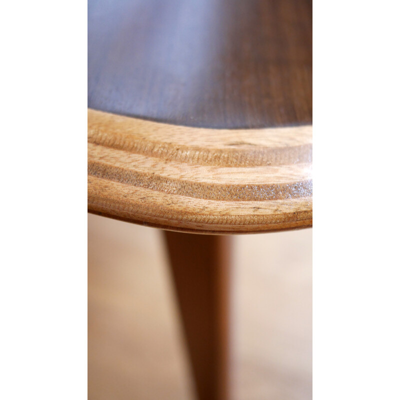 Morris "Cloud" coffee table in walnut and birch, Neil MORRIS - 1940s