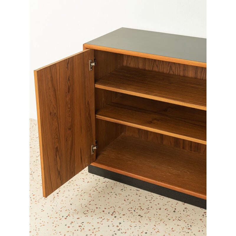 Vintage teak chest of drawers with two doors, Germany 1960s