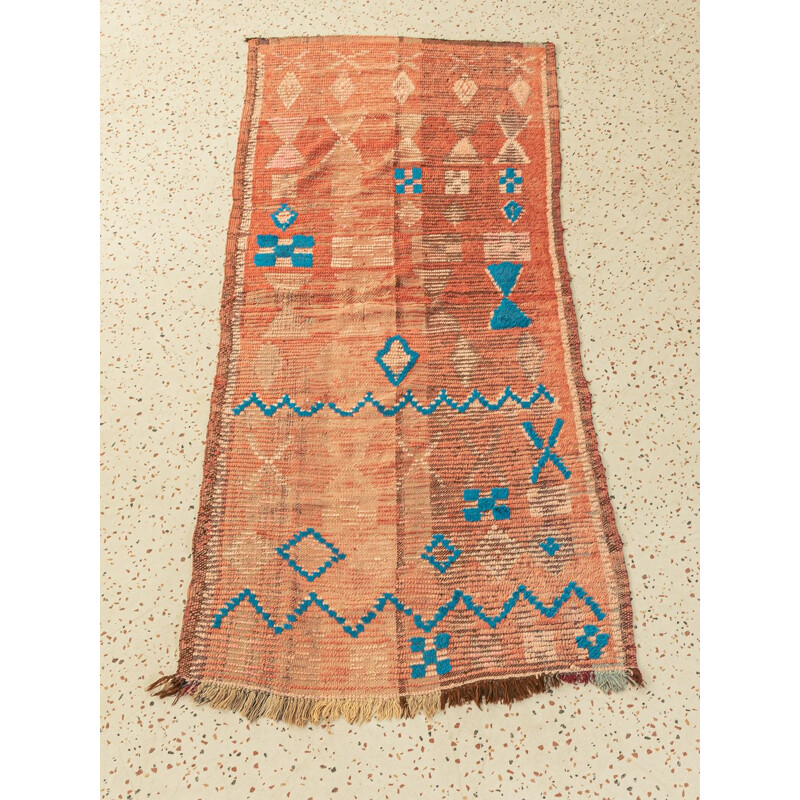 Tapis berbère vintage Boujad en laine, Maroc