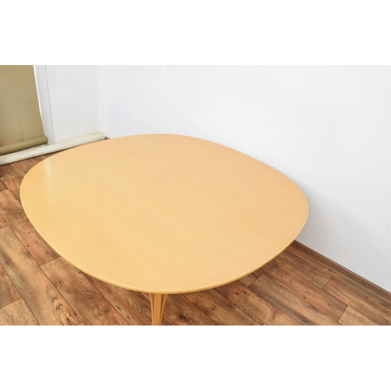 Mesa de centro vintage de madera de Bruno Mathsson para Fritz Hansen, 1985