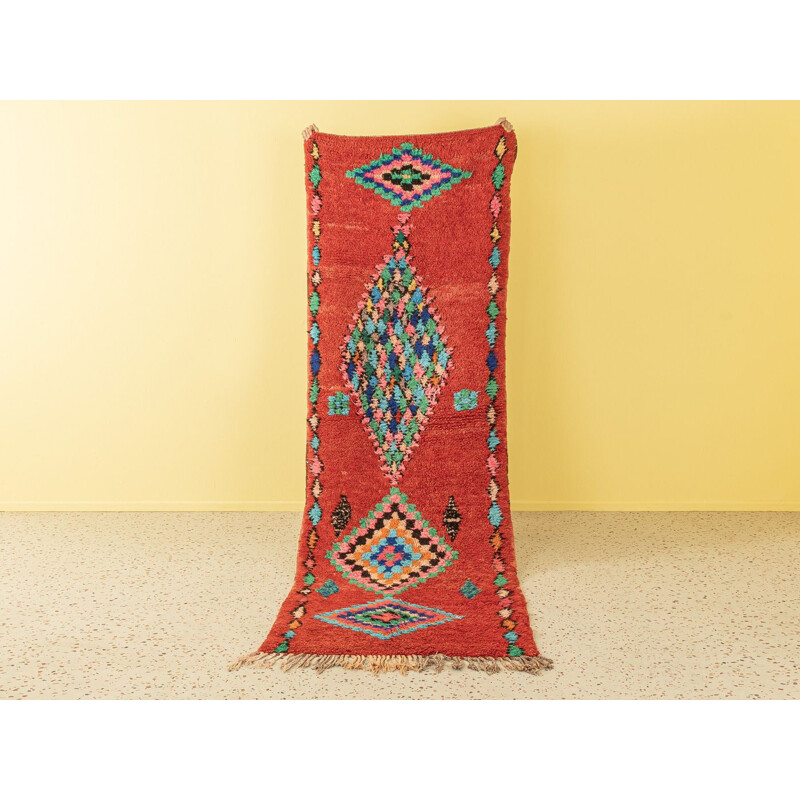 Vintage Berber boujad wollen tapijt, Marokko