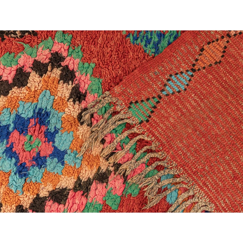 Berber carpet boujad vintage wool, Morocco