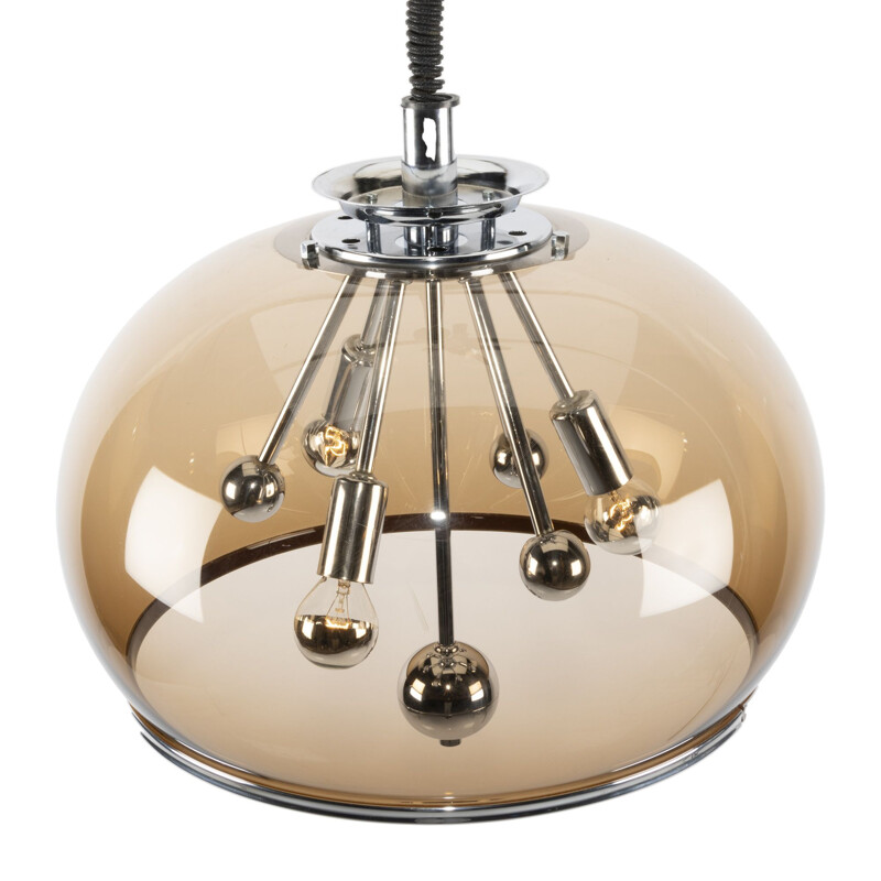 Lámpara colgante Sputnik Raak de acrílico marrón