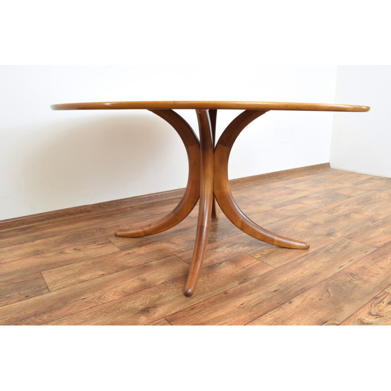 Mid-century walnut coffee table by Alma, Germany 1960s