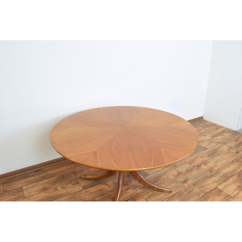 Mid-century walnut coffee table by Alma, Germany 1960s