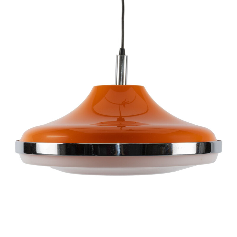 Vintage orange Space Age pendant lamp