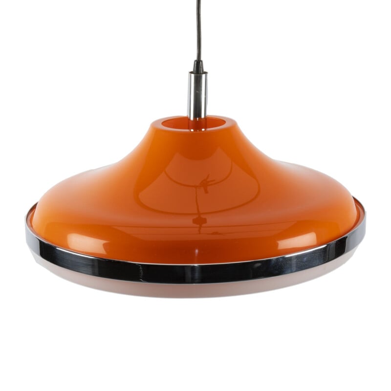 Vintage orange Space Age pendant lamp