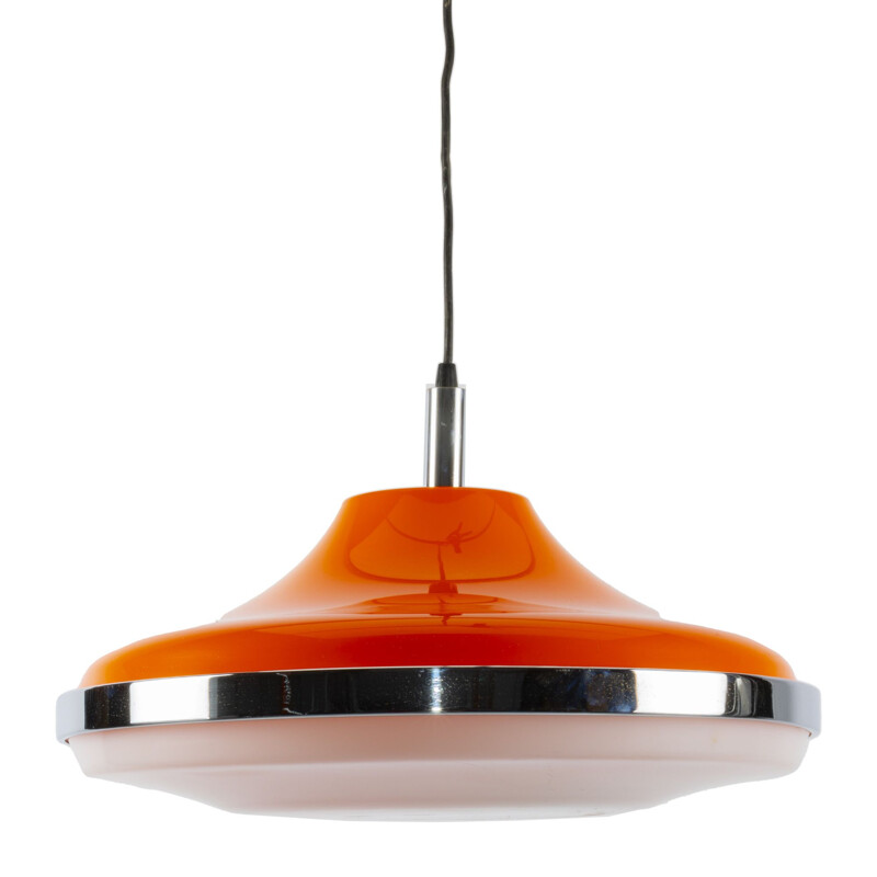 Vintage orange Space Age pendant lamp