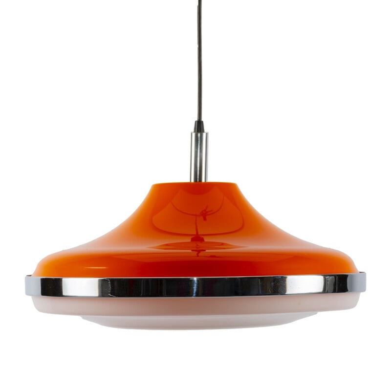 Vintage orange Space Age pendant lamp