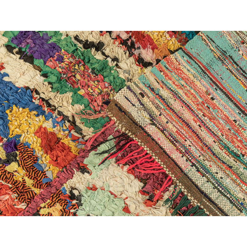 Tapete de lã berbere Vintage Ourika, Marrocos
