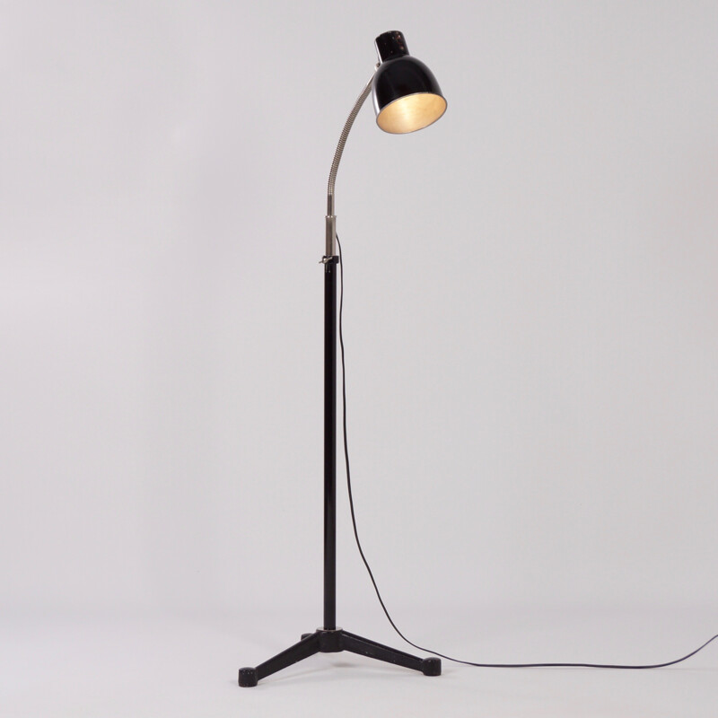 Hala industrial floor lamp, H. BUSQUET - 1950s