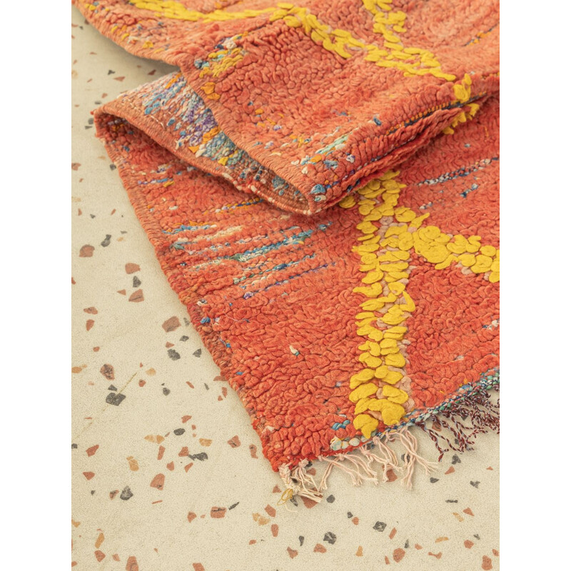 Berber carpet boujad vintage wool, Morocco