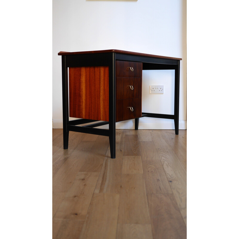 Small desk in mahogany and rosewood - 1950s