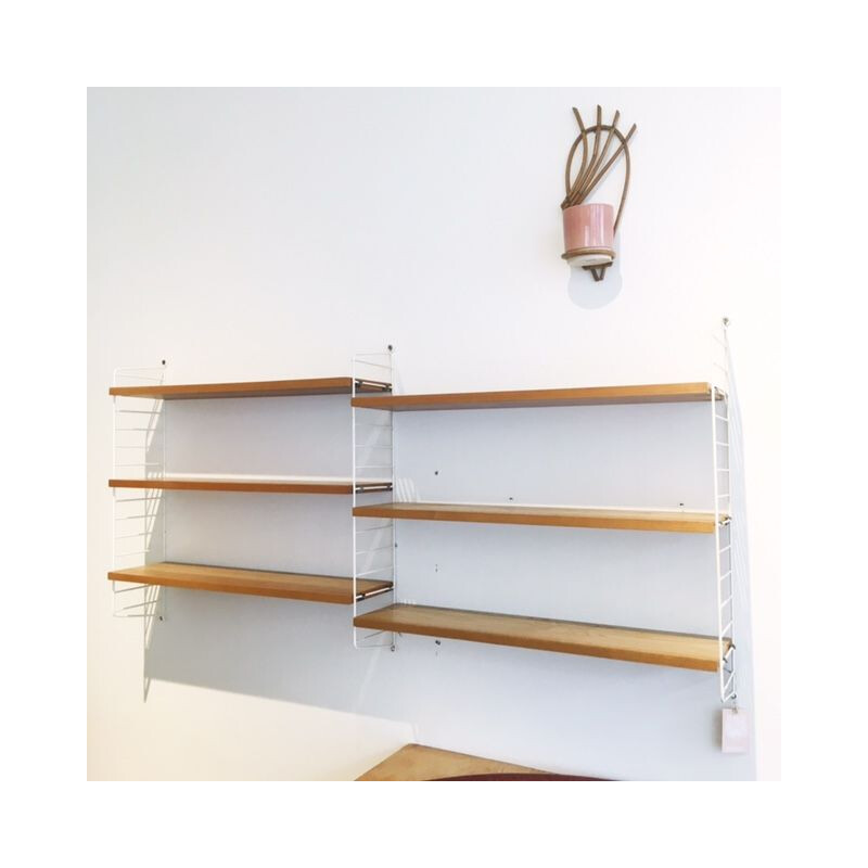 Vintage ladder shelf by Kajsa and Nils Strinning for String, 1960.