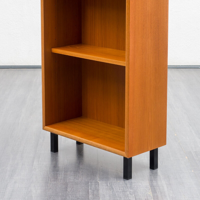 Vintage teak freestanding shelving unit, 1960s