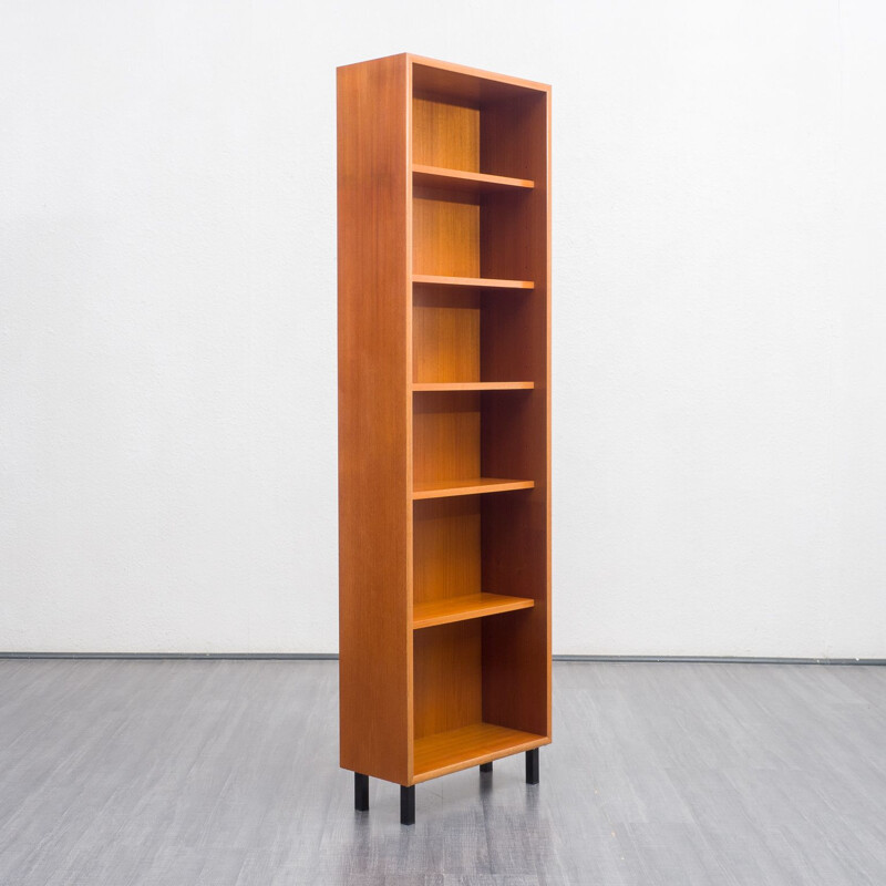 Vintage teak freestanding shelving unit, 1960s