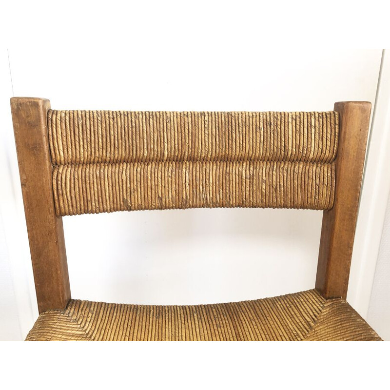 Vintage-Stuhl aus Stroh von Pierre Gautier-Delaye für Meubles Weekend, 1950