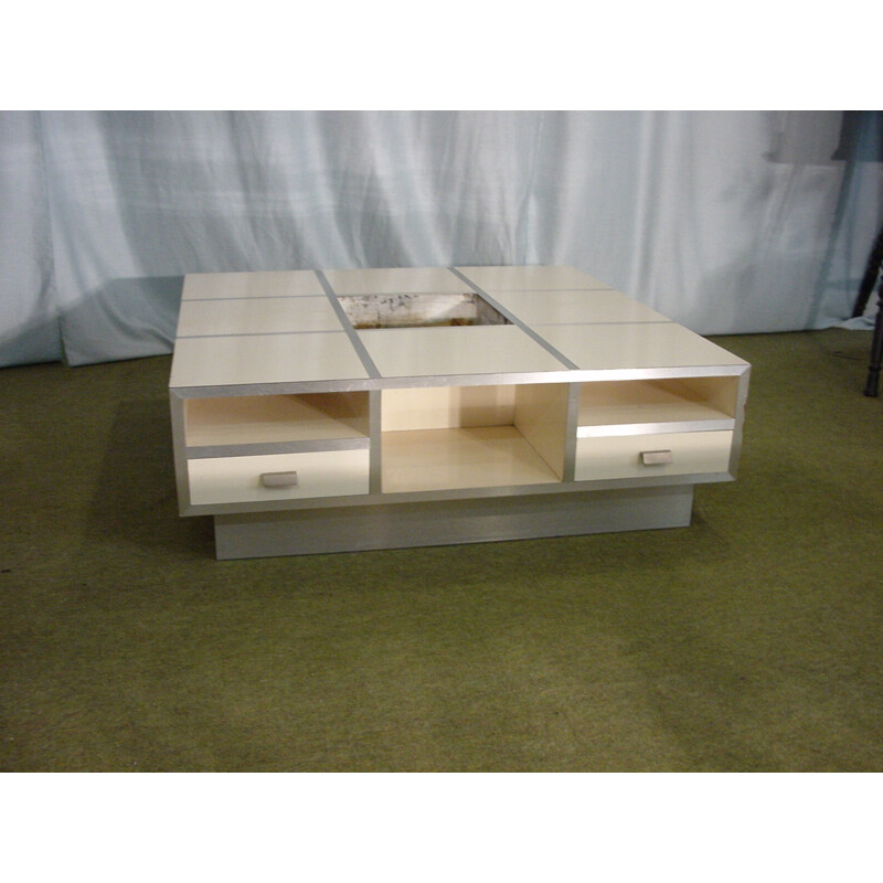 White vintage coffee table - 1980s