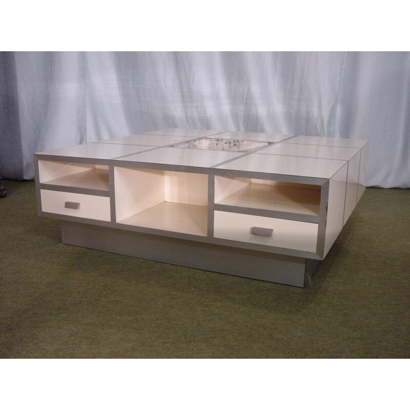 White vintage coffee table - 1980s