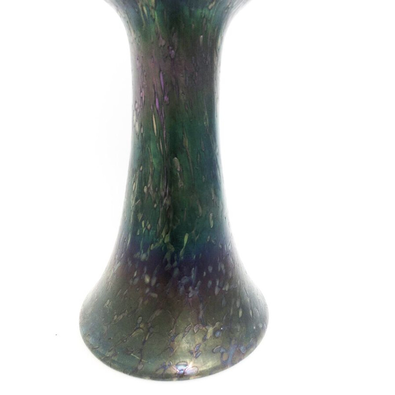 Vase vintage en patte de verre