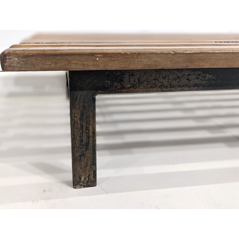 Vintage Cansado bench with drawers by Charlotte Perriand for Steph Simon,  1954