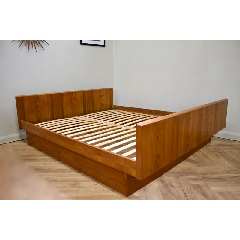 Mid-century Danish teak platform bed