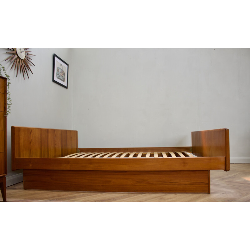 Mid-century Danish teak platform bed