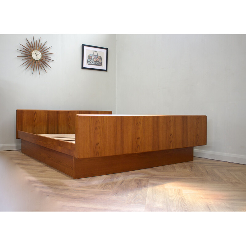 Mid-century Danish teak platform bed