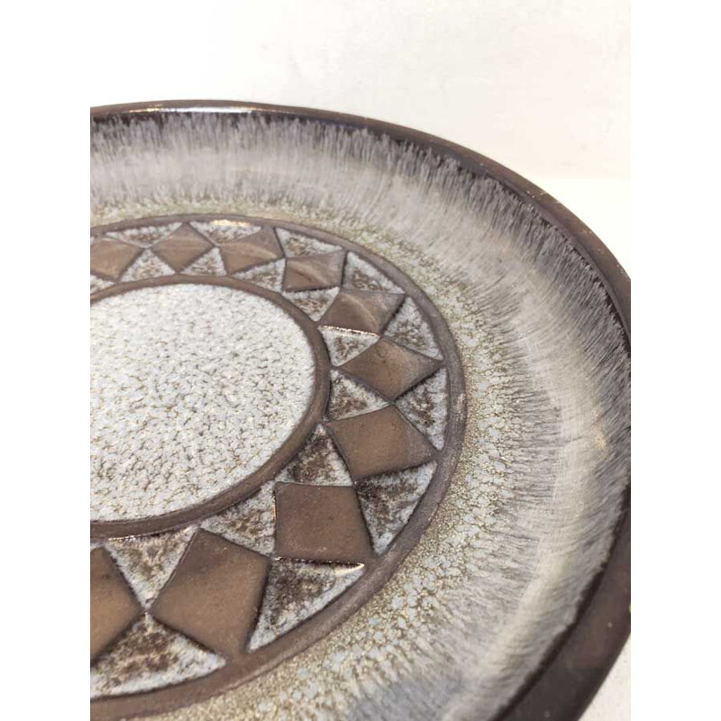 Prato de cerâmica escandinava, 1960