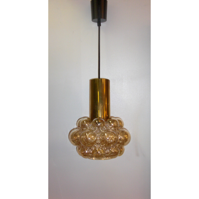 Mid century bubble pendant light in glass, Helena TYNELL - 1960s