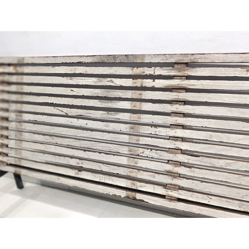 Vintage Cansado 13 slats bench by Charlotte Perriand, 1954