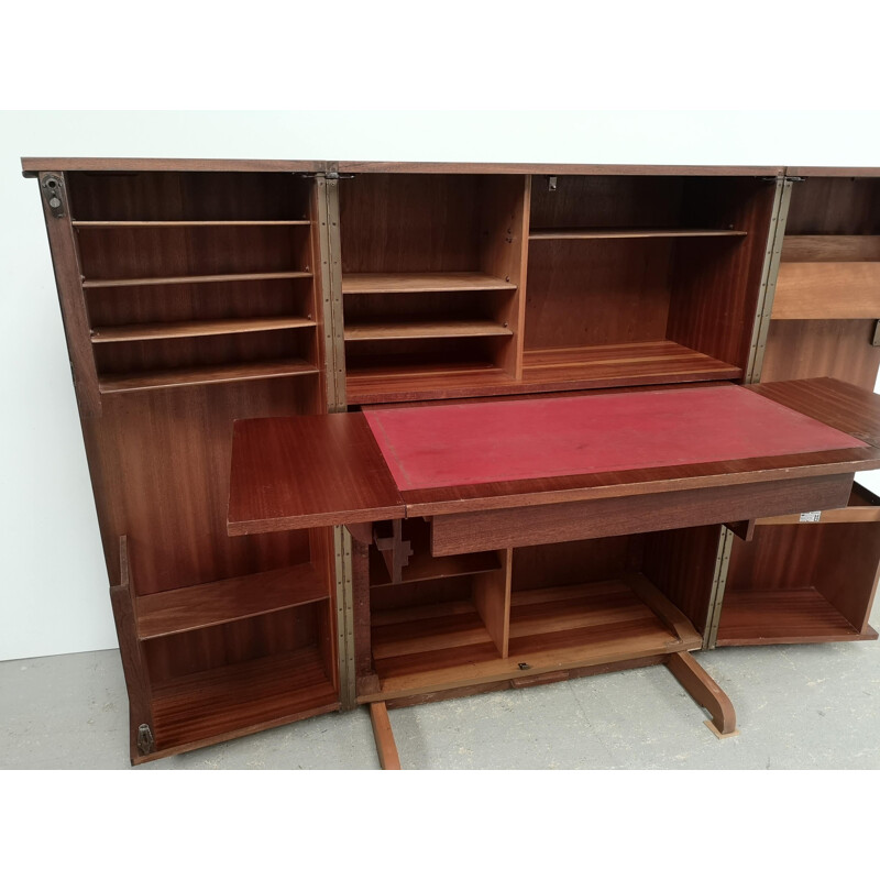 Vintage teak box desk, 1970