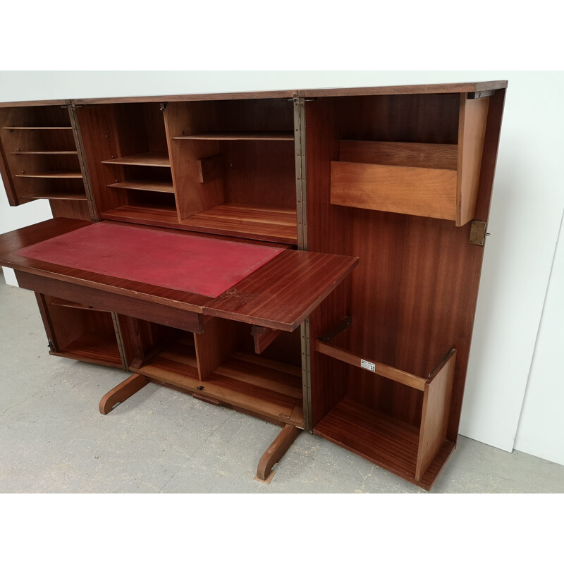 Vintage teak box desk, 1970