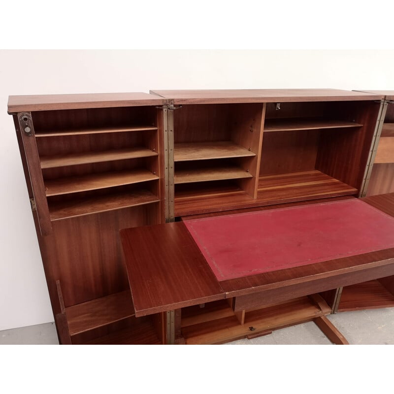 Vintage teak box desk, 1970