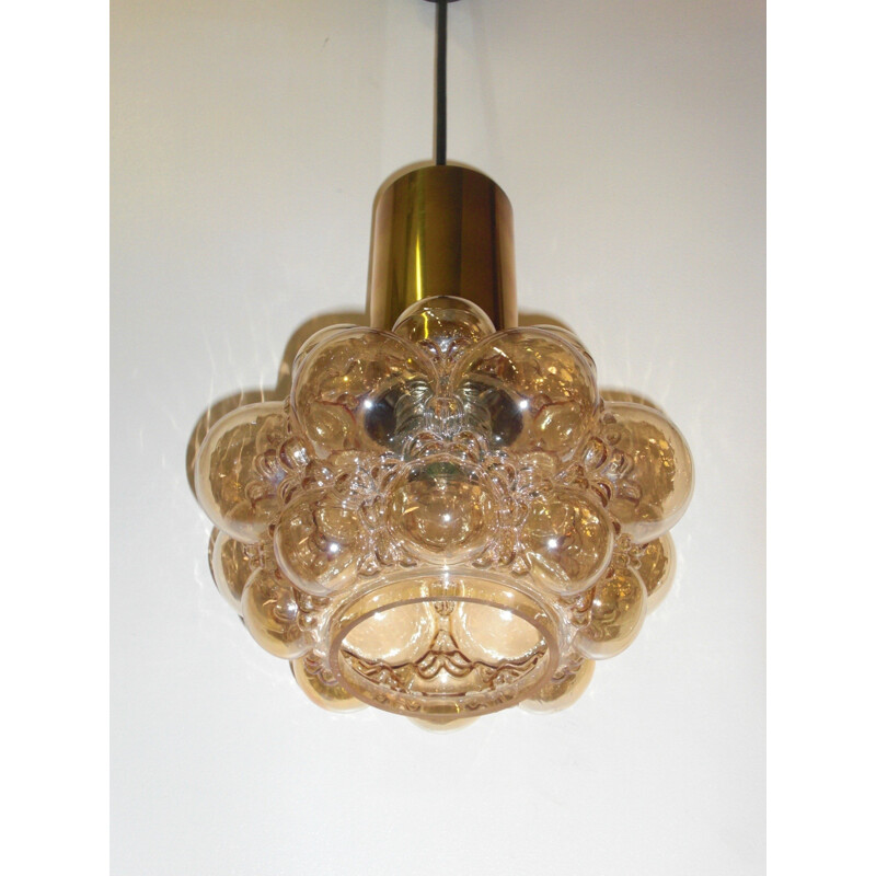 Mid century bubble pendant light in glass, Helena TYNELL - 1960s