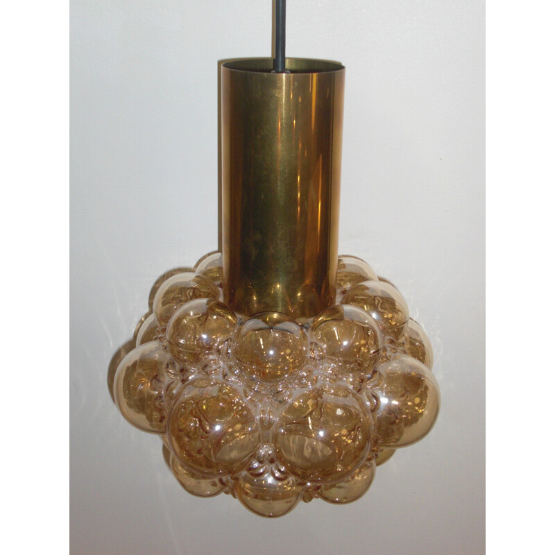 Mid century bubble pendant light in glass, Helena TYNELL - 1960s