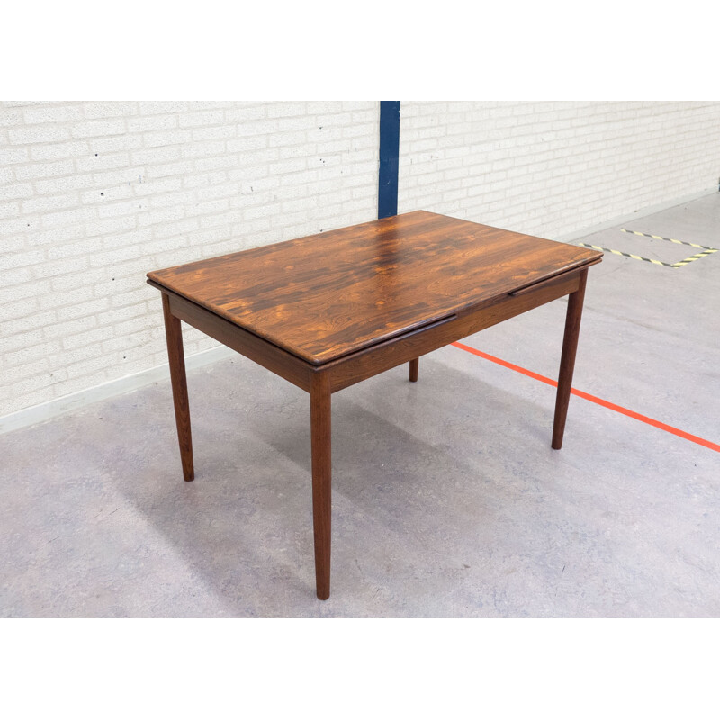 Extendable rosewood dining table - 1950s