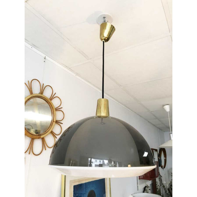 Lámpara de suspensión vintage escandinava de Yki Nummi, 1960