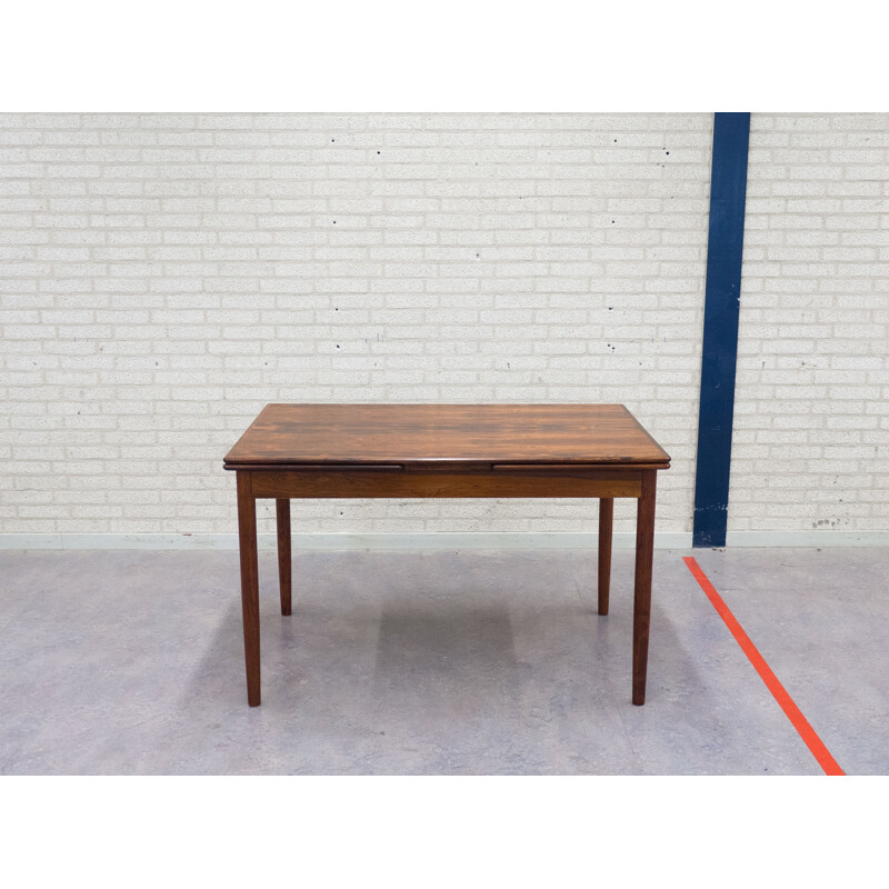 Extendable rosewood dining table - 1950s