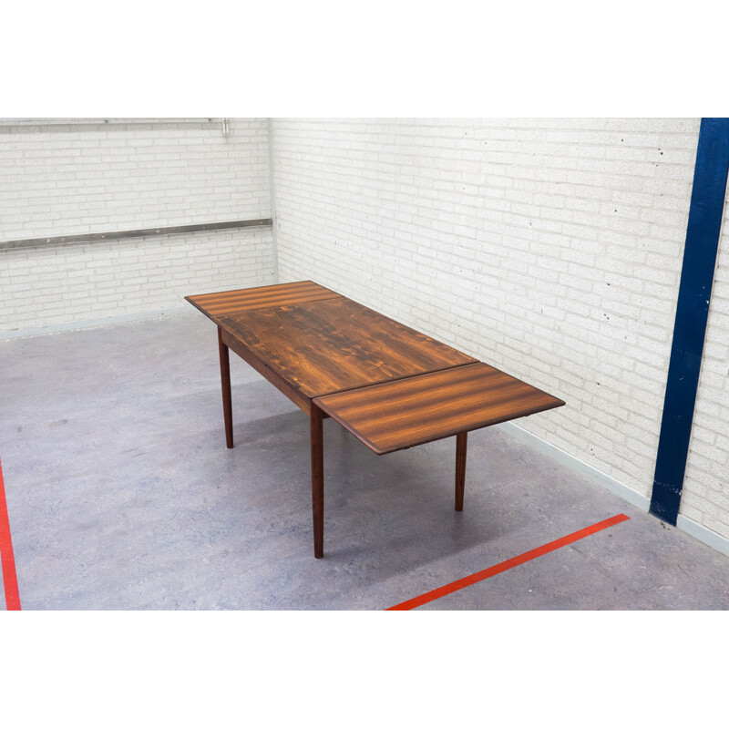 Extendable rosewood dining table - 1950s